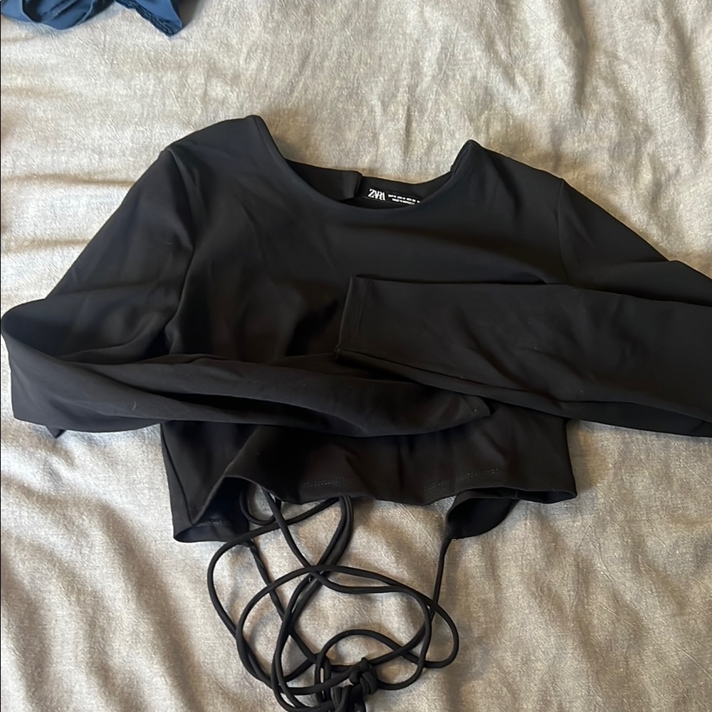 Zara Black Women's Crop Top